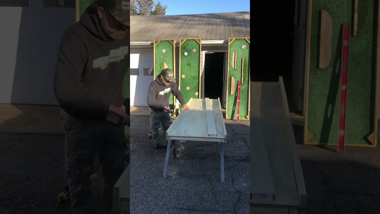 How to build portable mini golf course