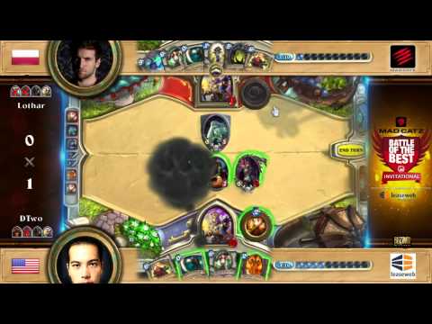 DTwo vs. Lothar Winners Round 2 - Mad Catz Battle of the Best Hearthstone Cup #1 - by LeaseWeb