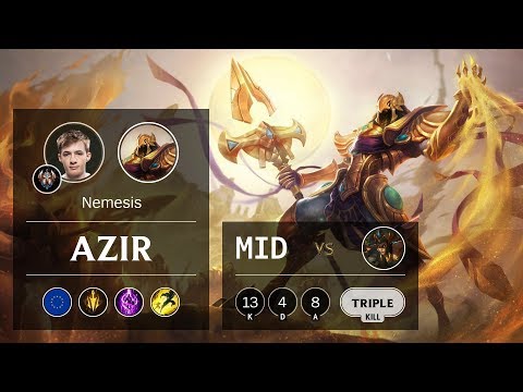 Azir Mid vs Cassiopeia - EUW Challenger Patch 9.12