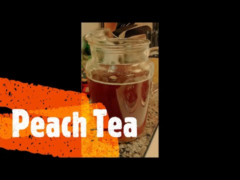 Homemade Peach Tea
