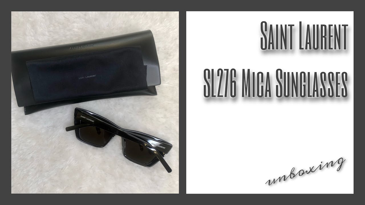 Watch video SAINT LAURENT SL276 Mica Sunglasses • Chill Unboxing 丨 Roma D.C. Now SAINT LAURENT SL276 Mica Sunglasses • Chill Unboxing 丨 Roma D.C.