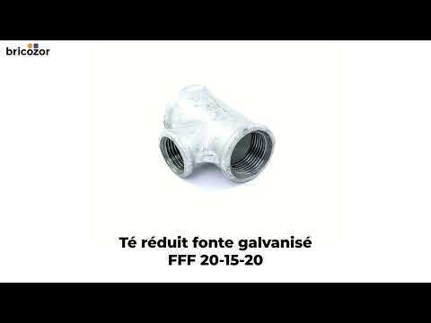 Té réduit fonte femelle femelle femelle - galvanisé - référence 130 CODITAL