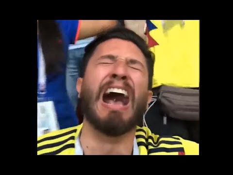 GOL DE YERRY MINA A INGLATERRA | ASI REACCIONARON LOS COLOMBIANOS