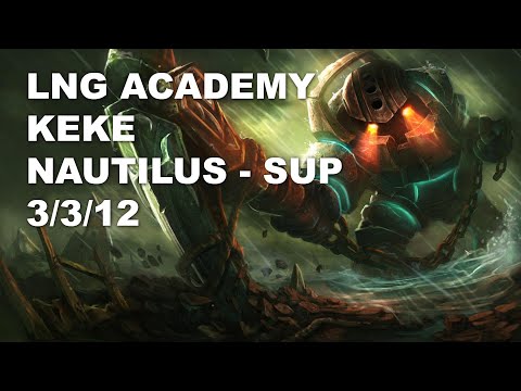 LNG Academy keke Sup Nautilus vs Pyke - KR Grandmaster Patch 10.8