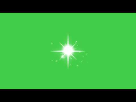 Partikel Cahaya Bintang Green Screen | Starlight particles Green Screen