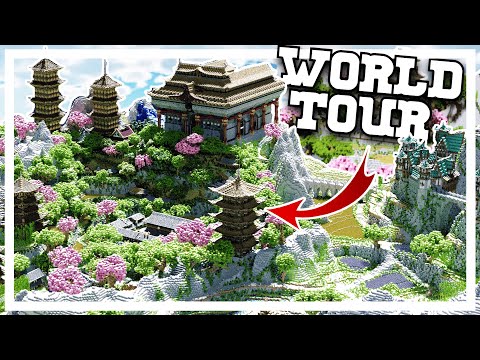 I Spent 3000+ Days Building a Japanese Survival World | WORLD TOUR