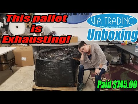 Via Trading Pallet Unboxing - This Pallet is Exhausting! - Is it even worth it?! Online Reselling