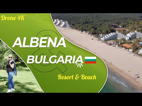 Albena Bulgaria. Beach. Resort. Virtual Walking Tour (by drone 4K) 2020