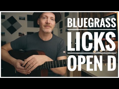 How to Play Bluegrass Licks in Open D Tuning!!
