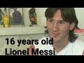 16 years old Lionel Messi interview, English subtitles. / Entrevista al joven Lionel Messi