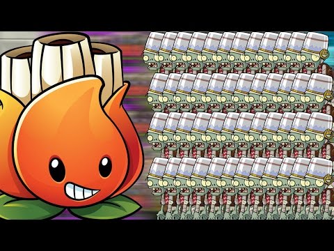 Plants vs Zombies 2 Epic Hack : Mega AKEE vs ALL BUCKET Zombies