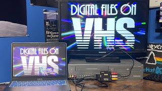 How to Put DIGITAL FILES on a VHS TAPE!