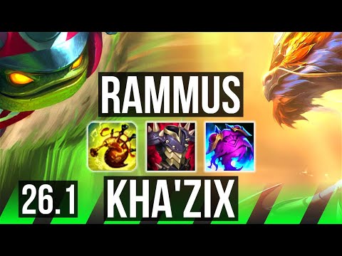 RAMMUS vs KHA'ZIX (JGL) | KR Master | 26.1