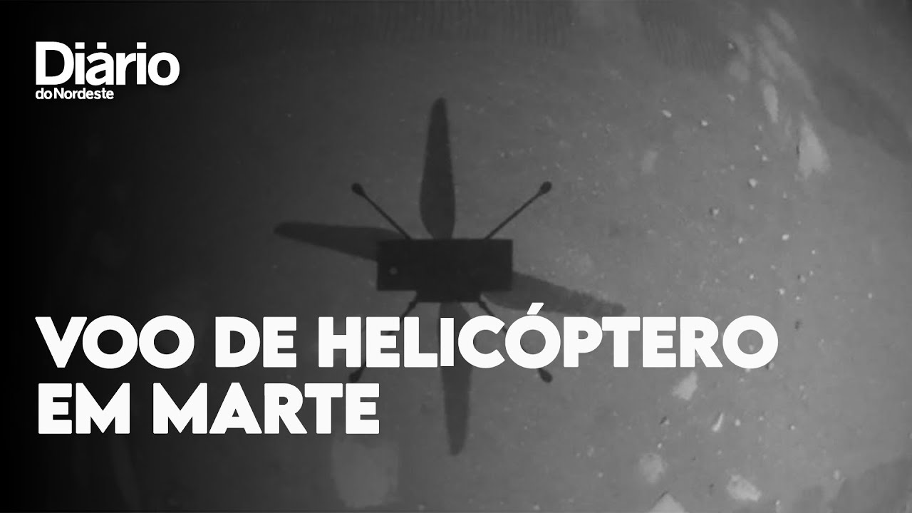 Imagem da notícia: Helicóptero Ingenuity da Nasa consegue voar com êxito em Marte