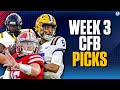 College Football Week 3: FREE EXPERT PICKS, O/U, Best Bets & PICKS TO WIN | CBS Sports HQ