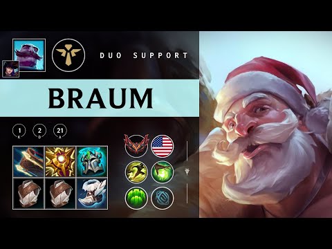 Braum Support vs Blitzcrank - NA Grandmaster Patch 25.24