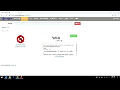 LSPediA OneScan Verifier Demo