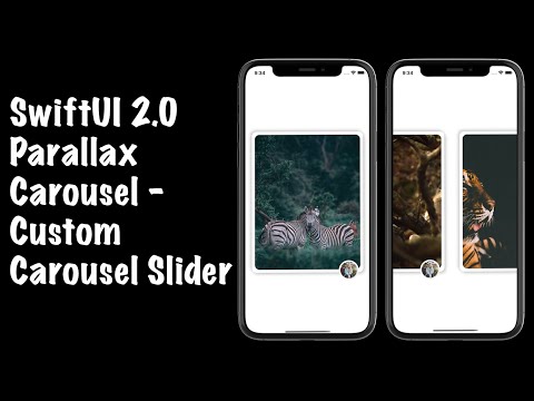 SwiftUI 2.0 Parallax Carousel - Custom Carousel Slider - Parallax Effect - SwiftUI Tutorials