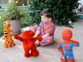 Elmo Tigger Spiderman Sing A Trio
