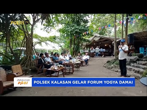 POLSEK KALASAN GELAR FORUM YOGYA DAMAI BERSAMA RATUSAN ORMAS BERKOMITMEN JAGA KEAMANAN