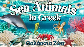 Learn Sea Animals In Greek | Vocabulary for Kids!