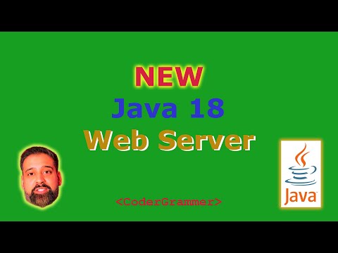 NEW Java 18 Web Server - Included in JDK 18 for FREE - jwebserver