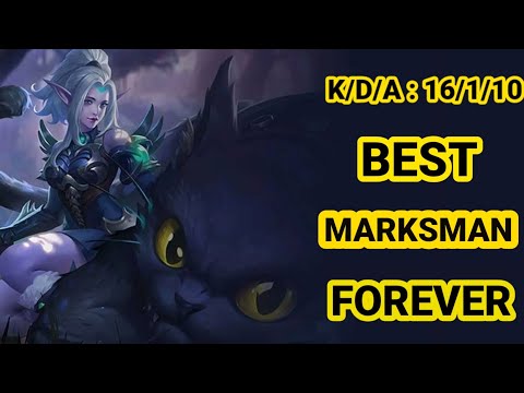 IRITHEL MARKSMAN HYPER CARRY MUSUH AUTO RATA DIEARLY , MID DAN LATEGAME RANK MYTHIC - MOBILE LEGENDS
