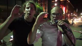 Electronique playing "Living in China" by Men Without Hats at A&E Coffee