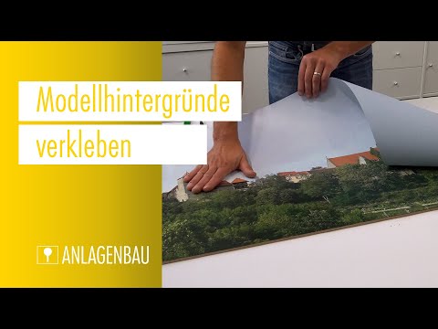 FALLER Werkstatt #09 - Modellhintergründe verkleben