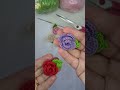 Mini Flor de Crochê para Aplicação (Mini Rosa de Crochê)