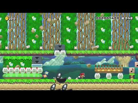 反応が必要な少し難しいSpeed Run♪#3【時間に余裕あり】 by SINTA♪ダイキチ - Super Mario Maker【Wii U】No Commentary 1bx