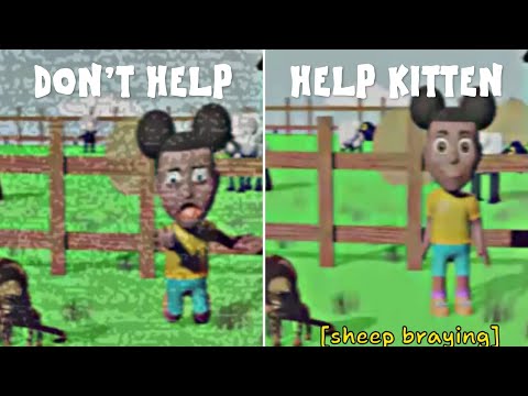 What if you Help Kitten vs Don't Help when Amanda Begs - Amanda the Adventurer