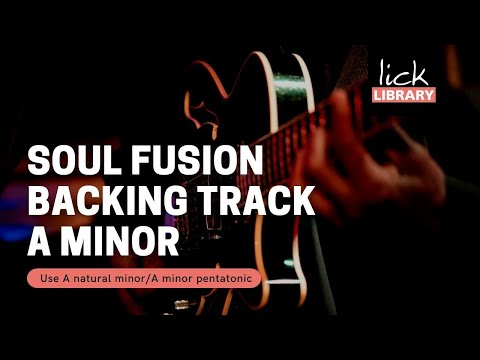 Guitar Backing Track | Soul Fusion | Am 68 BPM | Free track Friday
