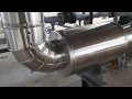 Insulation Cladding Jacketing Of 90 Degree Elbow And Support Box