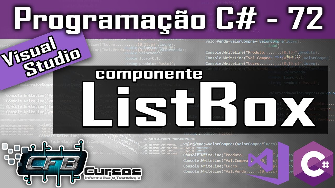 ListBox - Curso Programação Completo C# Visual Studio - Aula 72