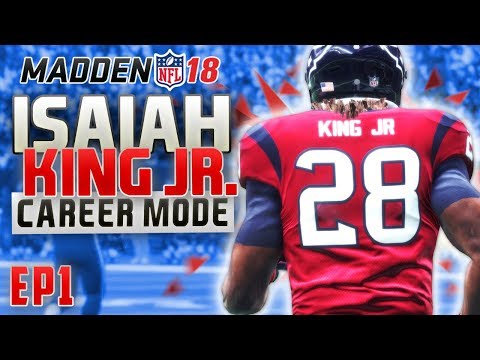 MADDEN 18 CAREER MODE GAMEPLAY: CREATION OF ISAIAH KING JR!
