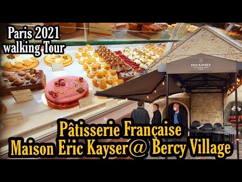 🇫🇷Paris l passeio a pé l Métro 14 l Maison Eric Kayser l Pâtisserie française l Bercy Village2021