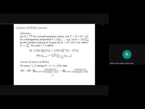 33º CBM - Cursos Avançados - A Course in Hodge Theory through Periods of Algebraic Cycles - Aula 3