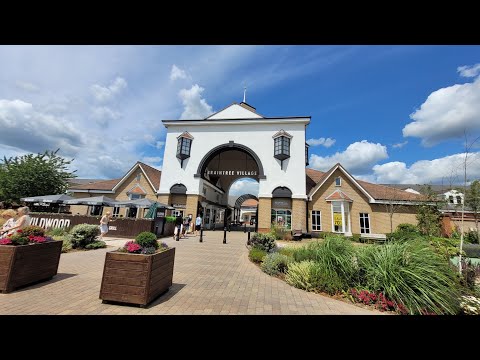[4K] 🇬🇧 Braintree Outlet Shopping Village England Walking Tour