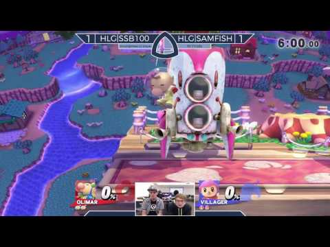 Sm4sh@Mines 43 - HLG|SSB100 (Olimar, Marth) Vs. HLG|SAMFISH (Villager) - Winners Finals