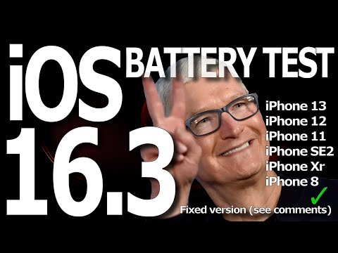 iOS 16.3 Battery Life Test -  - Surprisingly great results !