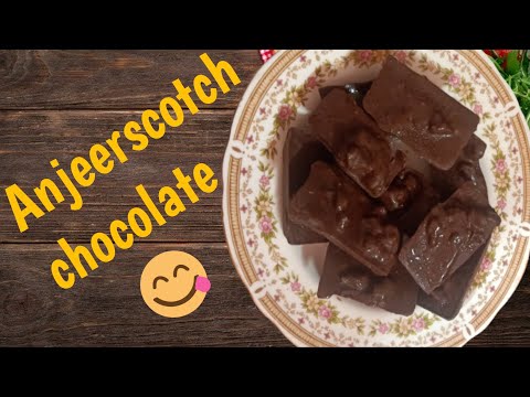 Home made Anjeerscotch chocolate recipe| my style.. Razia perveen