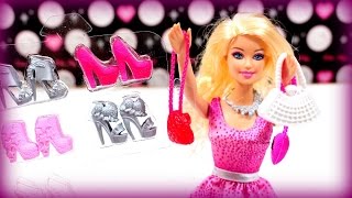Barbie Puppen Video deutsch spielen - Barbie + Schuhe + Handtaschen