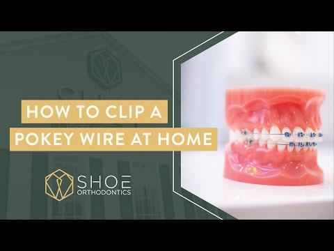 How to Cut a Poking Braces Wire at Home