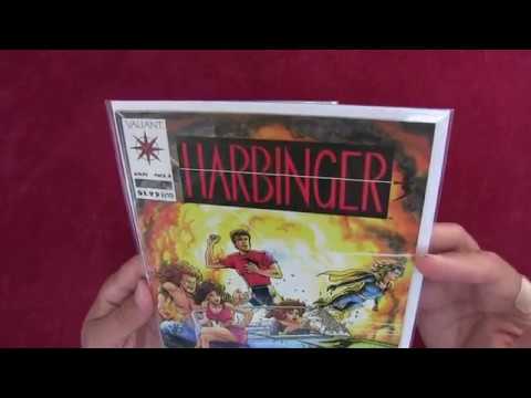 Reading Comics: Harbinger #1, First Appearance, Valiant, 1992, Jim Shooter, David Lapham [ASMR] Video