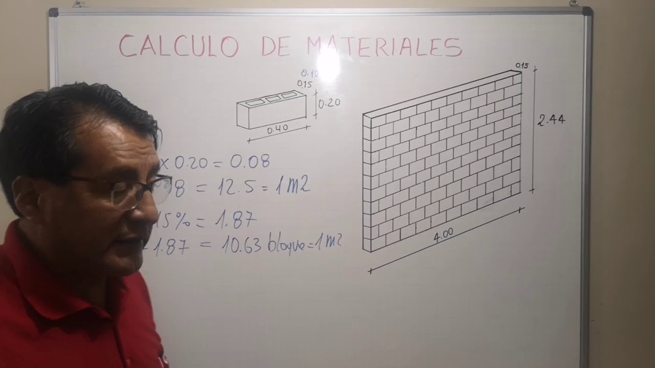 Cálculo de bloques para mampostería.