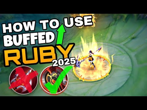 HOW TO USE THE NEW BUFFED RUBY IN MOBILE LEGENDS | RUBY TUTORIAL 2025-2026 | BY: ikanji | MLBB