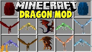【マイクラ】いろんなドラゴンが追加されるMODを入れた世界で生きる【FireandIceMOD】