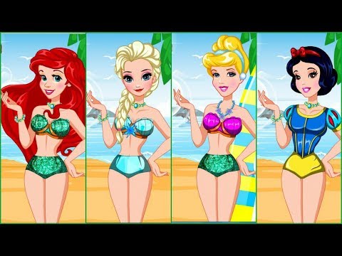 How Disney Princesses in Swimwear??? | Bikinis inspired by Frozen Elsa Anna Cinderella Ariel Belle