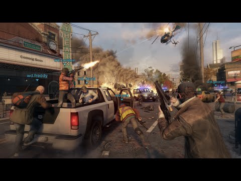 Watch Dogs Multiplayer Gameplay - Police chase